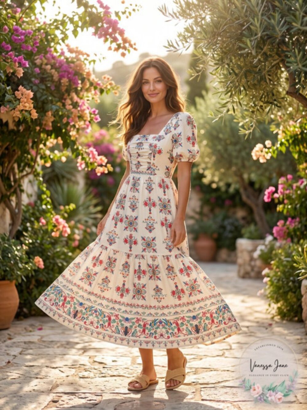 Luna Tuccini Maxi Dress, Size 10